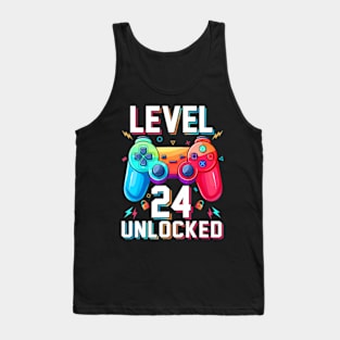 Level 24  Video Game 24th Birthday Tank Top